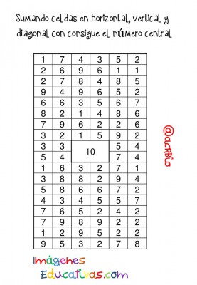 Sopas de Numeros Repasamos la suma (9)