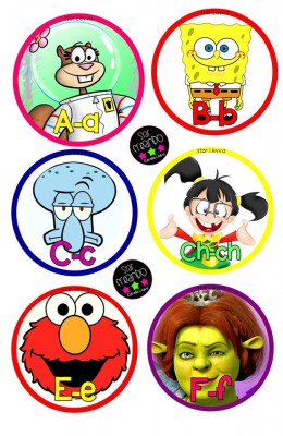 abecedario cartoon Star Creando (1)