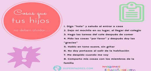 Cosas que tus hijos no deben olvidar Portada New
