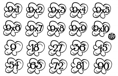 Tablas de multiplicar juego palomitas ByN (8)