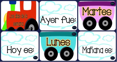Tren de los días de la semana Portada