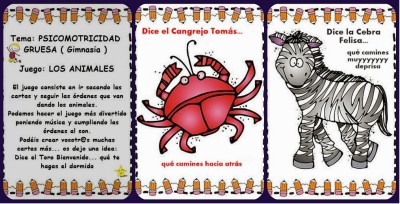 psicomotricidad gruesa juego de los animales Portada