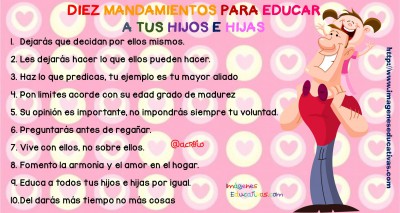 DIEZ MANDAMIENTOS PARA EDUCAR A TUS HIJOS E HIJAS (2)