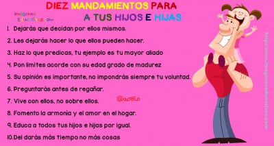DIEZ MANDAMIENTOS PARA EDUCAR A TUS HIJOS E HIJAS (3)