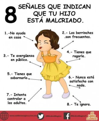 8 señales de que un niño es malcriado