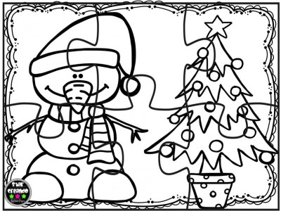 Puzzles navidad para colorear (9)