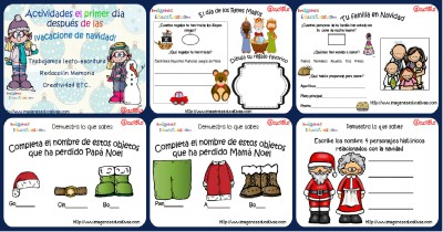 Actividades para trabajar despues de Navidad Portada