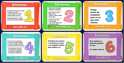 Adivinanzas de los Números Portada