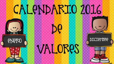 Calendario Valores y planificador 2016 IMAGENES EDUCATIVAS (1)