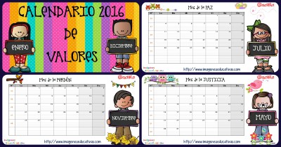 Calendario y planificador 2016 IMAGENES EDUCATIVAS Portada