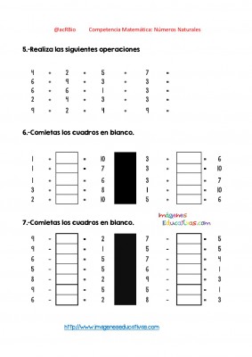 Ejercicios múltiples con números enteros (8)