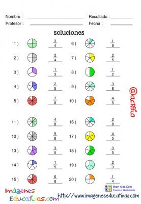 Fichas ejercicios de fracciones con soluciones (5)
