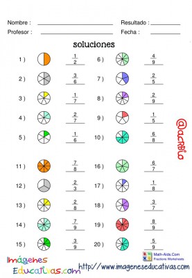 Fichas ejercicios de fracciones con soluciones (9)