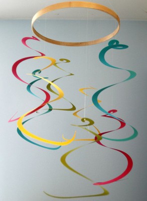 Moviles de papel y cartulina (8)