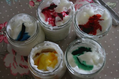 Pintura de dedos comestible 1