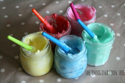 Pintura de dedos comestible