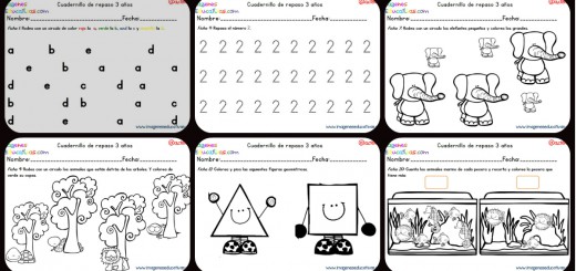 Cuadernillo complementario para 3 años, Educación Preescolar Portada