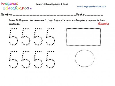 Cuadernillo complementario para 4 años, Educación Preescolar (18)