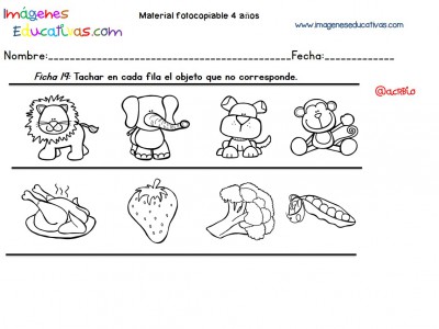 Cuadernillo complementario para 4 años, Educación Preescolar (19)