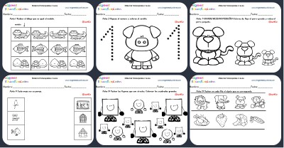 Cuadernillo complementario para 4 años, Educación Preescolar Portada