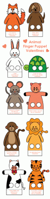 Plantilla marionetas de dedos 1