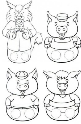 Plantilla marionetas de dedos 1