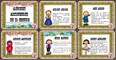 Día Internacional de la Mujer. Mujeres destacas de la historia  Portada
