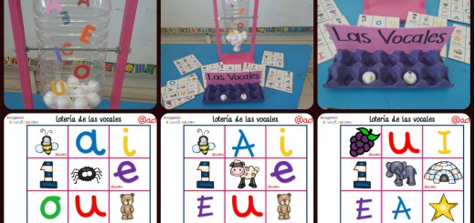 Lotería Bingo de las vocales PORTADA