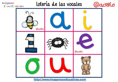 Lotería Bingo de las vocales (1)