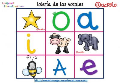 Lotería Bingo de las vocales (12)
