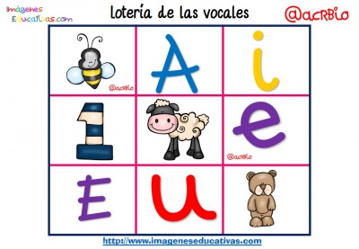 Lotería Bingo de las vocales (2)
