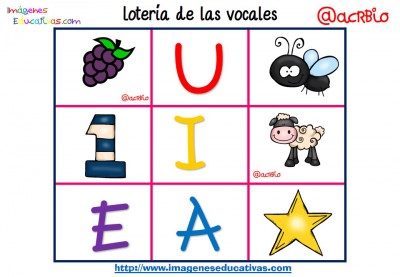 Lotería Bingo de las vocales (6)