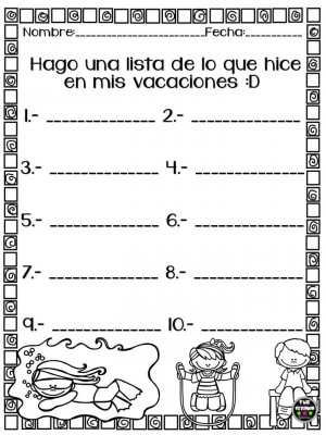Mini cuadernillo Mis Vacaciones (3)