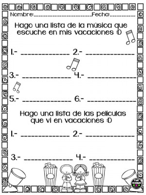 Mini cuadernillo Mis Vacaciones (4)
