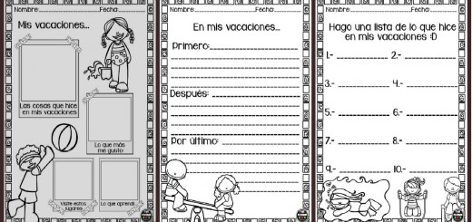 Mini cuadernillo Mis Vacaciones PORTADA