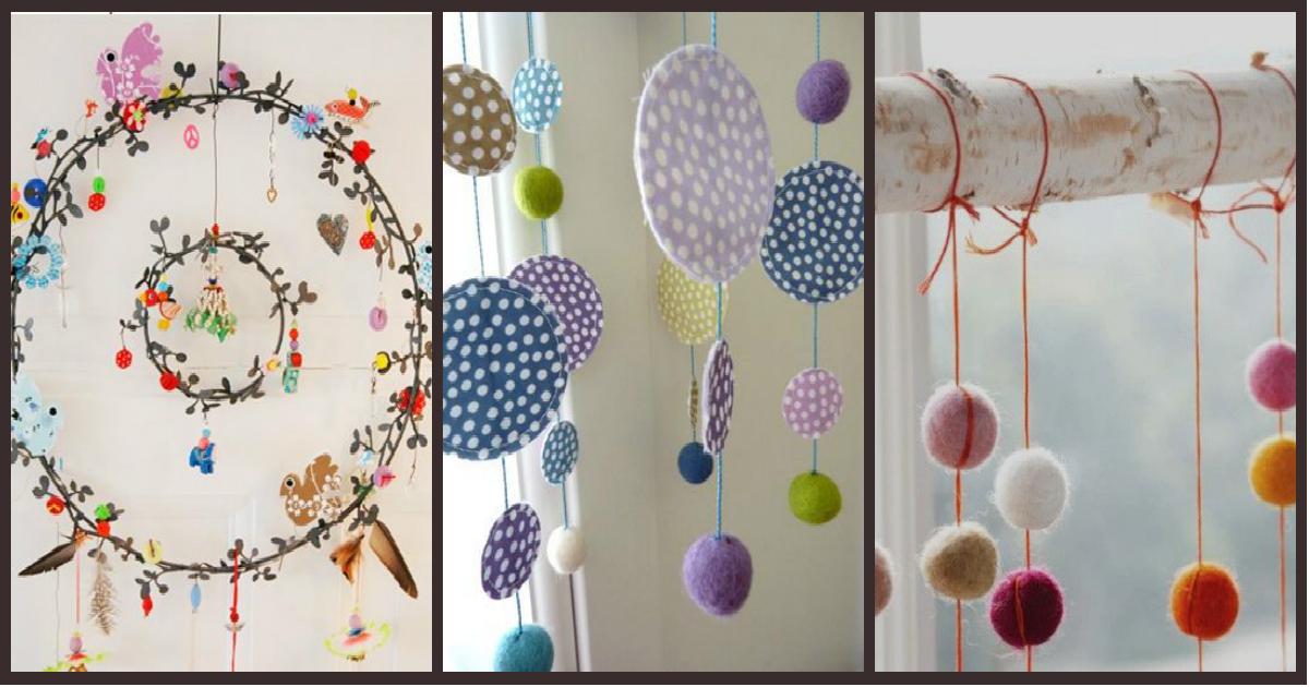 Nuevos Móviles de techo sencillos y divertidos para decorar los techos