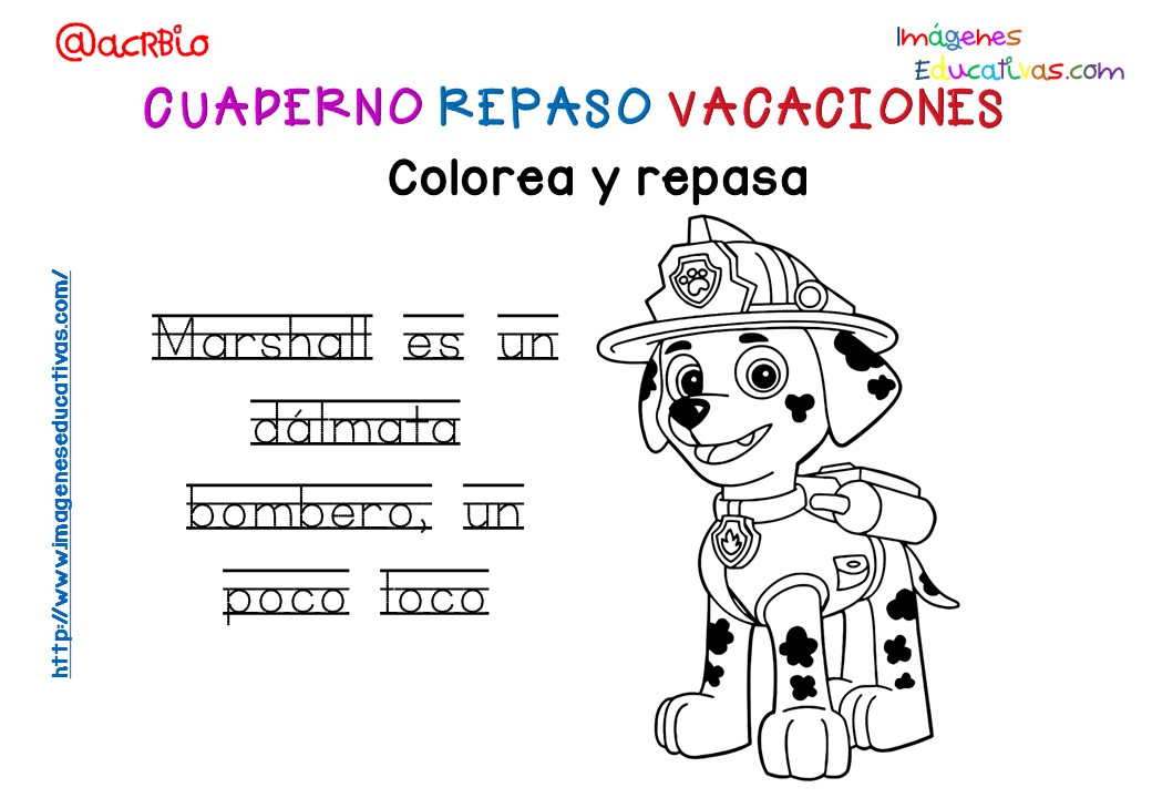 Cuderno de repaso para vacaciones Patrulla Canina (16)