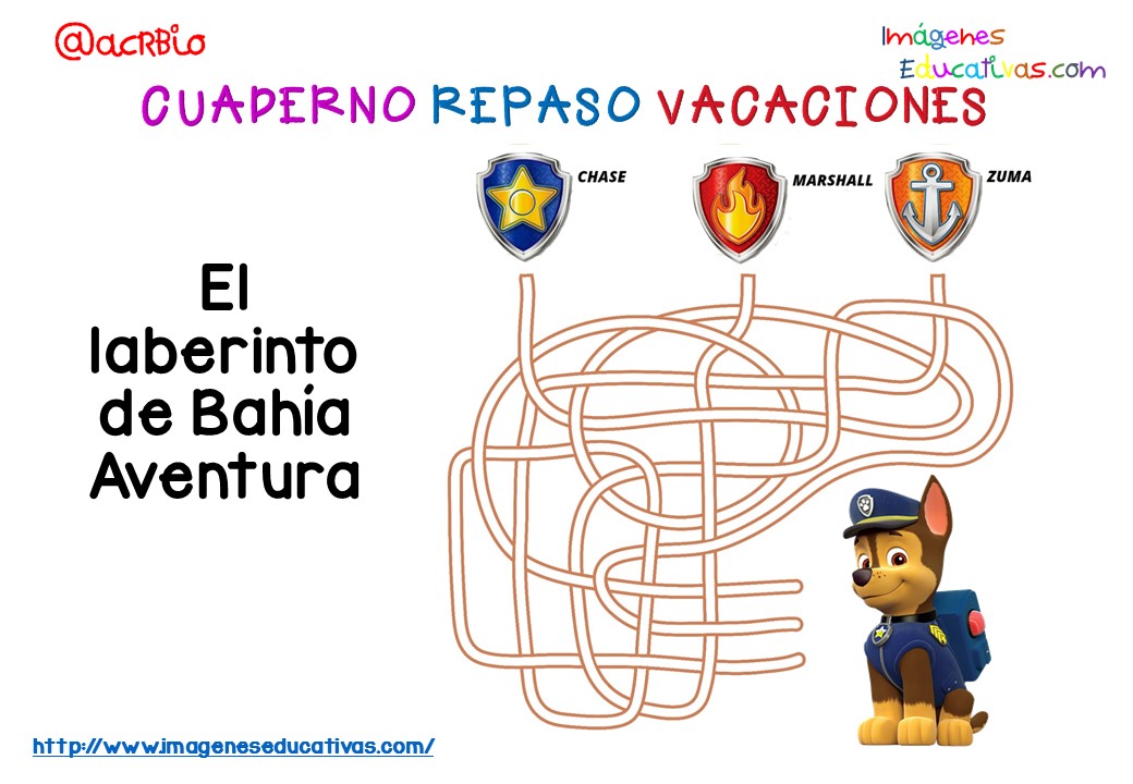 Cuderno de repaso para vacaciones Patrulla Canina (2)