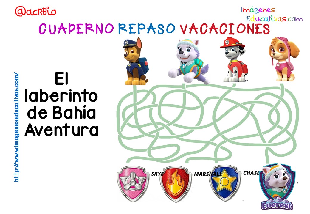 Cuderno de repaso para vacaciones Patrulla Canina (5)
