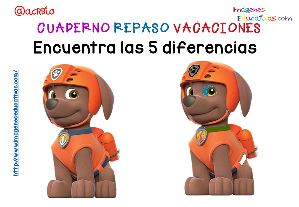 Cuderno de repaso para vacaciones Patrulla Canina (9)