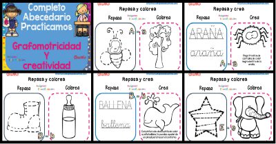 Fichas Abecedario grafomotricidad parte  1 PORTADA