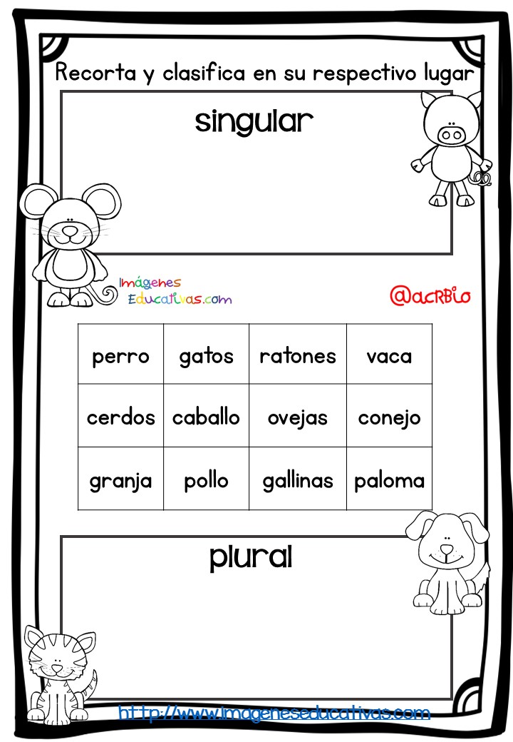 Fichas de repaso singular plural masculino y femenino (2)