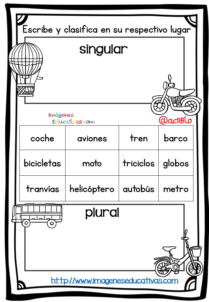 Fichas de repaso singular plural masculino y femenino (3)