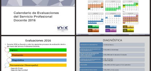 Calendario de Evaluaciones SEP INEE 2016 PORTADA
