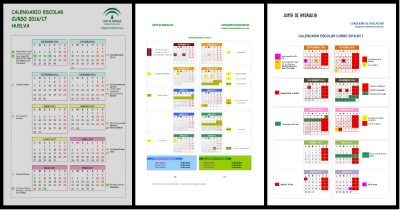 Calendario escolares 2016-2017  PORTADA