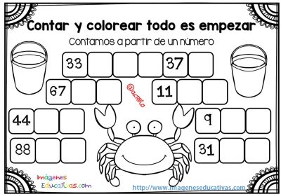 contamos a partir de un número (5)