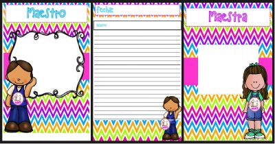 Libreta de registros para maestros y maestras portada