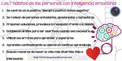 Los 7 hábitos de las personas con inteligencia emocional-