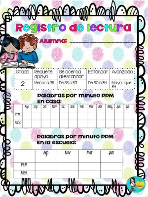 Registros de lectura para Primaria (3)