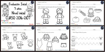 Evaluación inicial Educación Infantil 3 AÑOS PORTADA